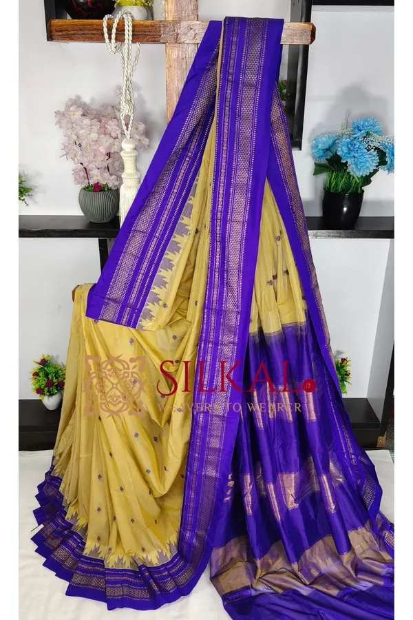 Ilkal_Buta_Cotton_Silk_Temple_Saree_SKL03898