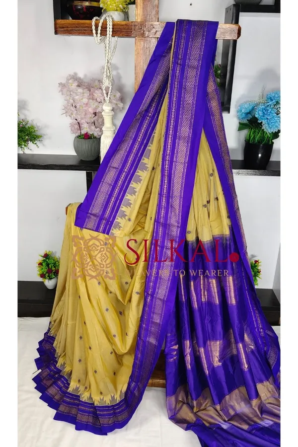 Ilkal_Buta_Cotton_Silk_Temple_Saree_SKL03898