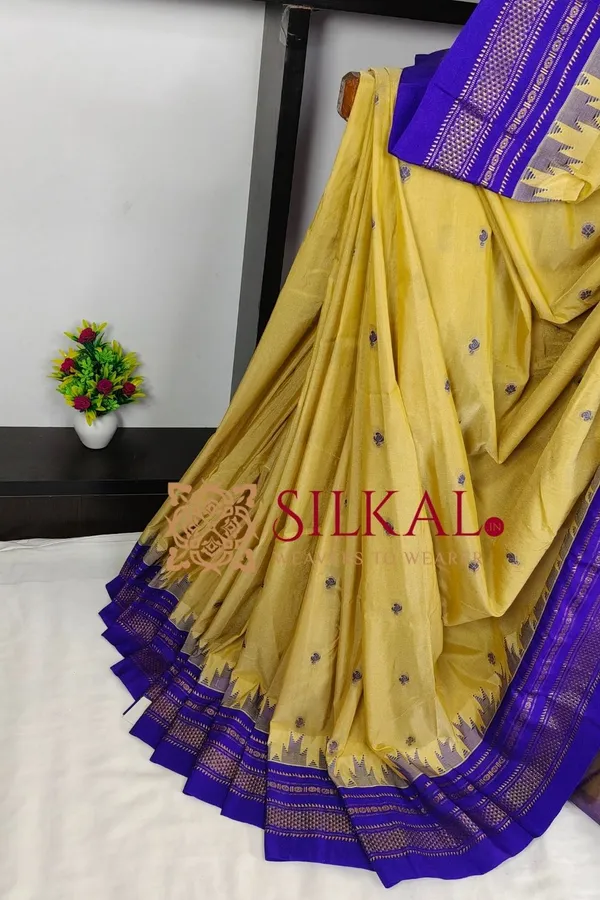 Ilkal_Buta_Cotton_Silk_Temple_Saree_SKL03898