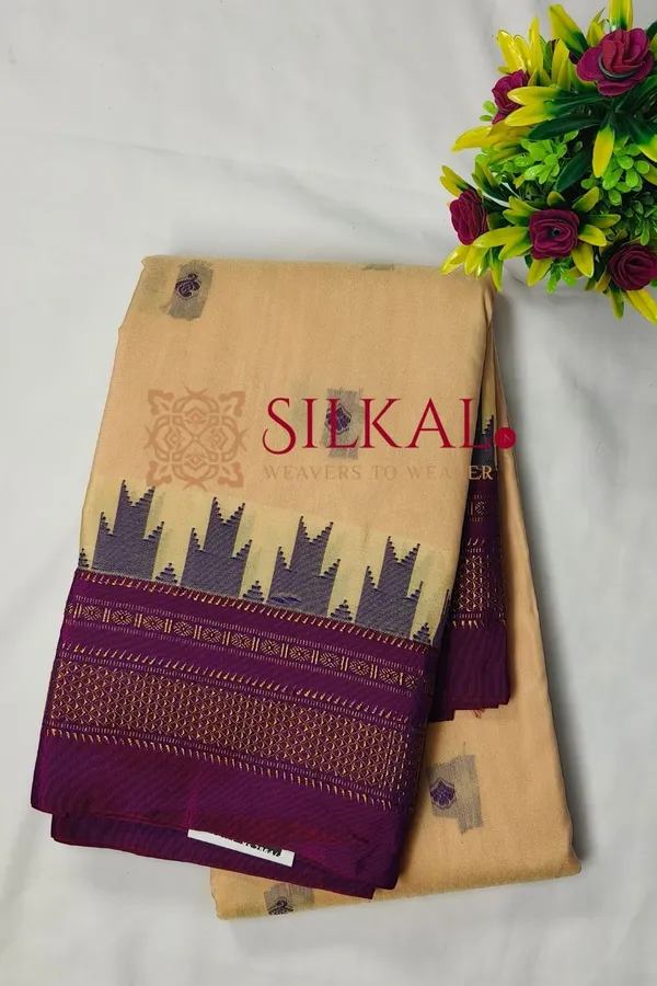 Ilkal_Buta_Cotton_Silk_Temple_Saree_SKL03900