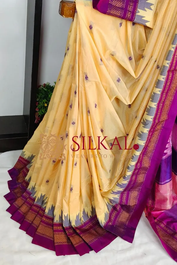 Ilkal_Buta_Cotton_Silk_Temple_Saree_SKL03900