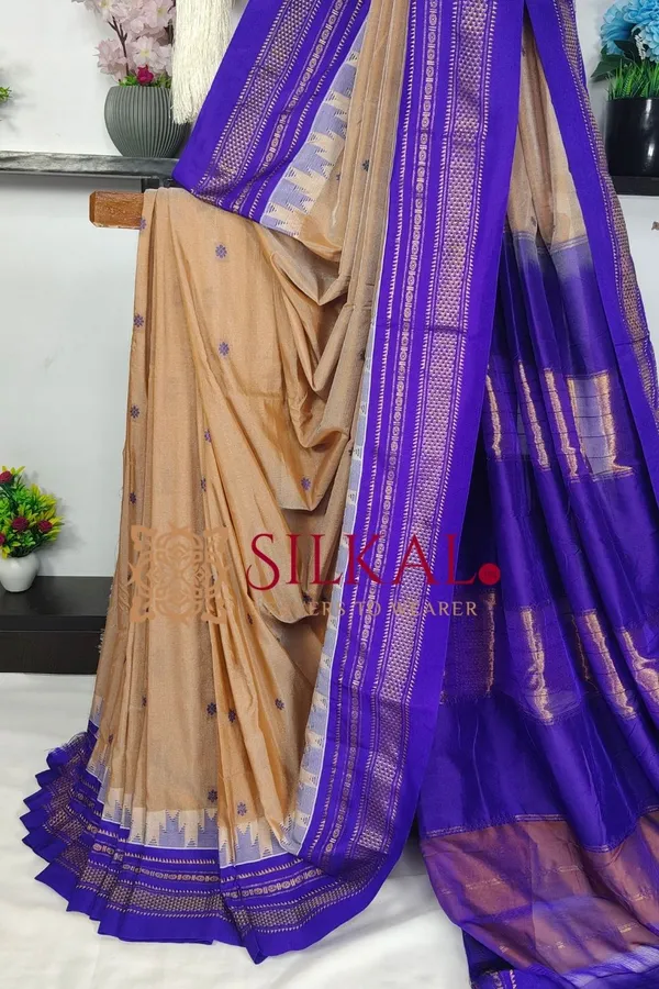 Ilkal_Buta_Cotton_Silk_Temple_Saree_SKL03903