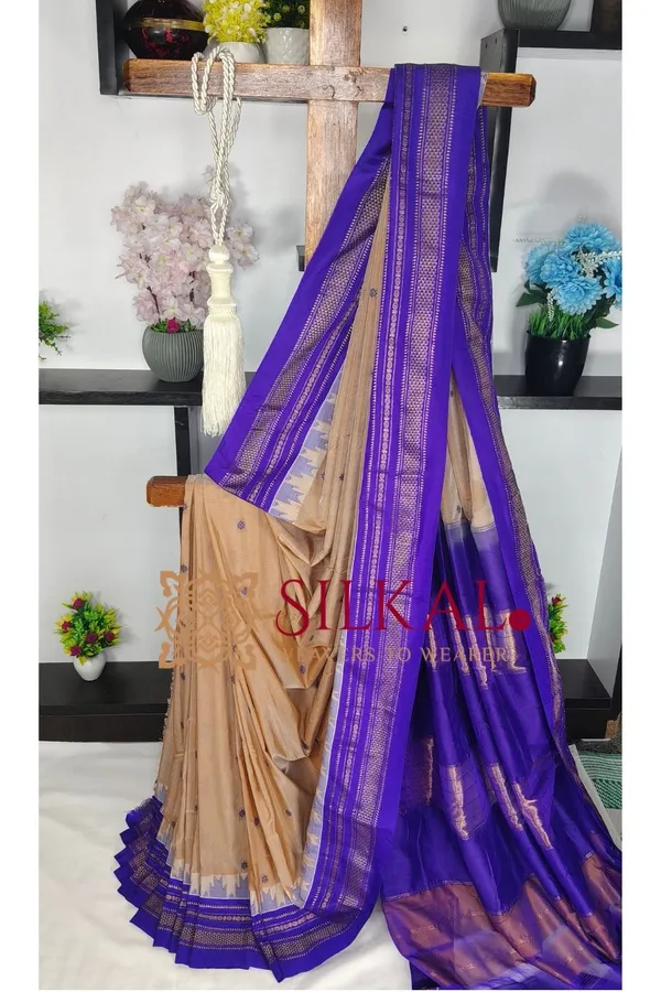 Ilkal_Buta_Cotton_Silk_Temple_Saree_SKL03903