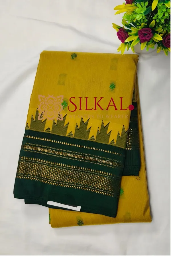Ilkal_Buta_Cotton_Silk_Temple_Saree_SKL03904