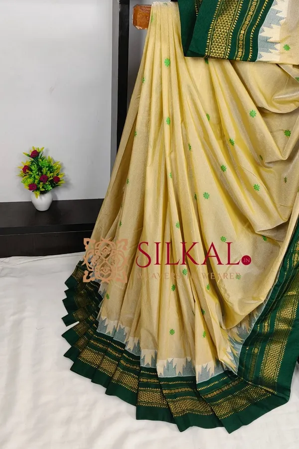 Ilkal_Buta_Cotton_Silk_Temple_Saree_SKL03905