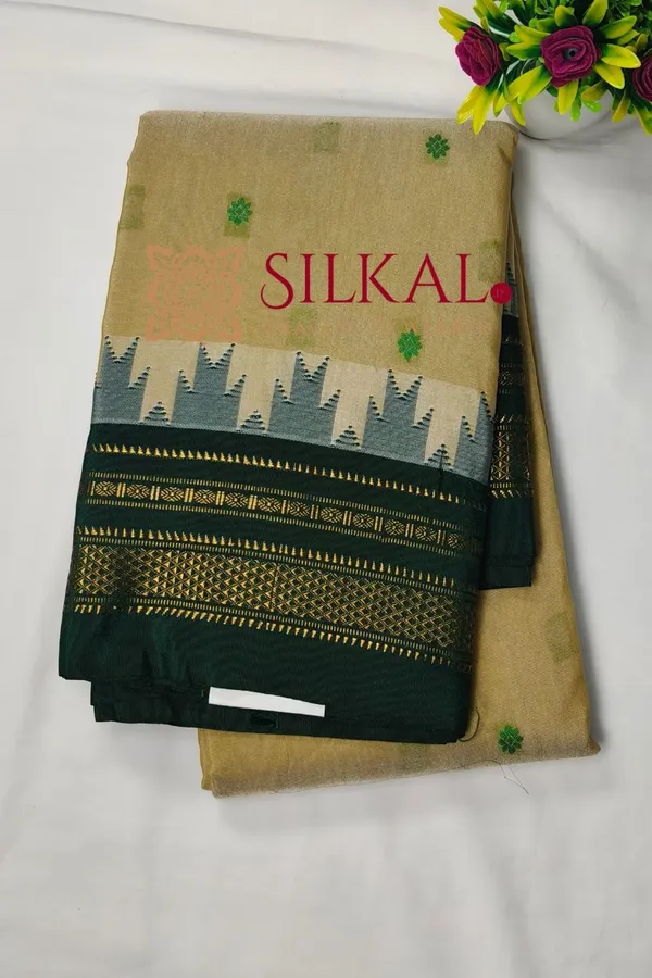 Ilkal_Buta_Cotton_Silk_Temple_Saree_SKL03905