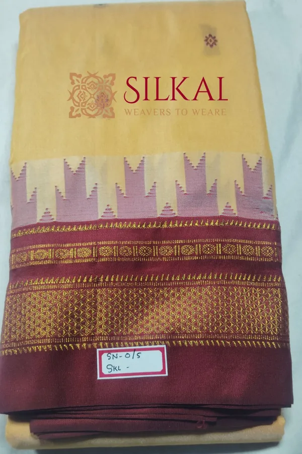 Ilkal_Buta_Cotton_Silk_Temple_Saree_SKL1981