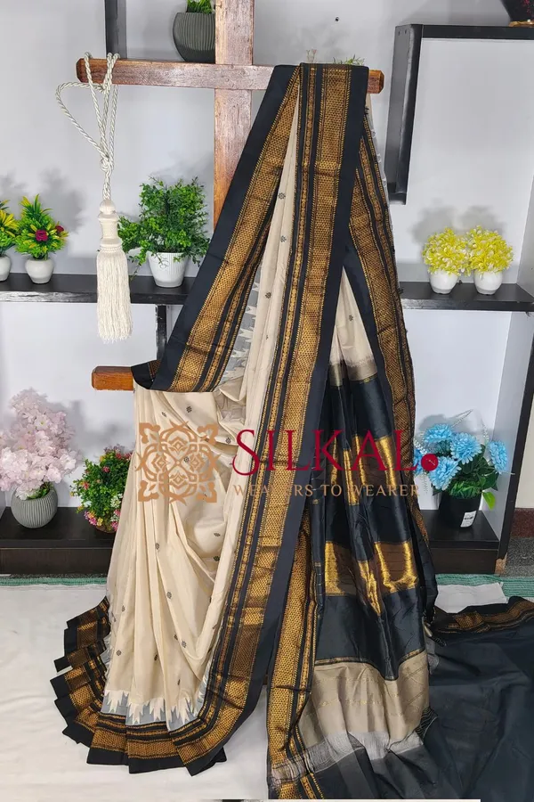 Ilkal_Butta_Cotton_Silk_Temple_Broder_Saree_SKL04157