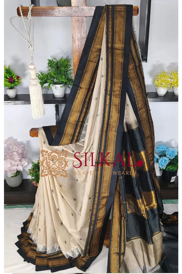 Ilkal_Butta_Cotton_Silk_Temple_Broder_Saree_SKL04157
