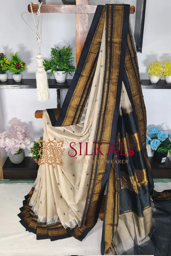 Ilkal_Butta_Cotton_Silk_Temple_Broder_Saree_SKL04157