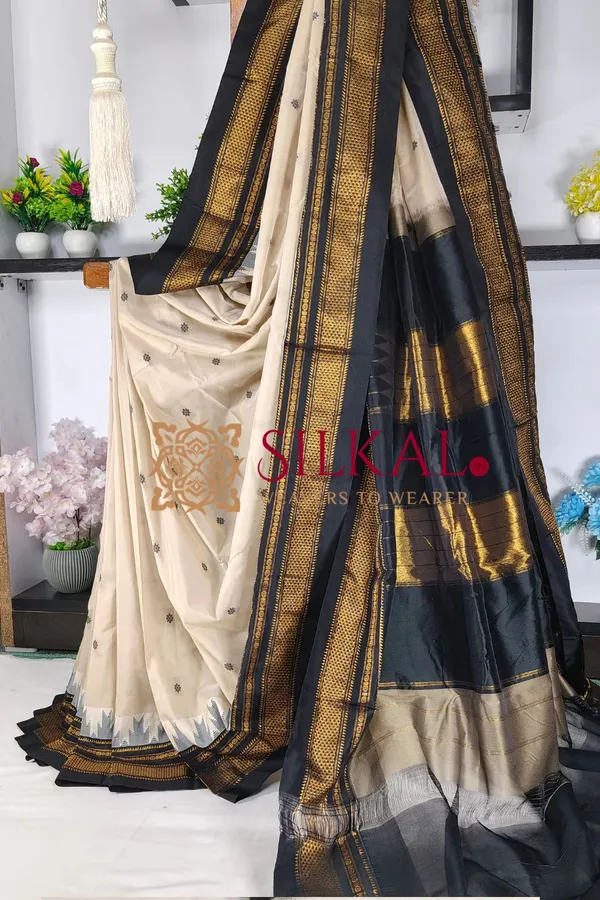 Ilkal_Butta_Cotton_Silk_Temple_Broder_Saree_SKL04157