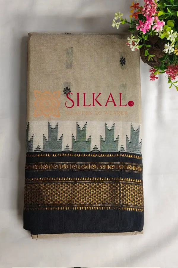 Ilkal_Butta_Cotton_Silk_Temple_Broder_Saree_SKL04157