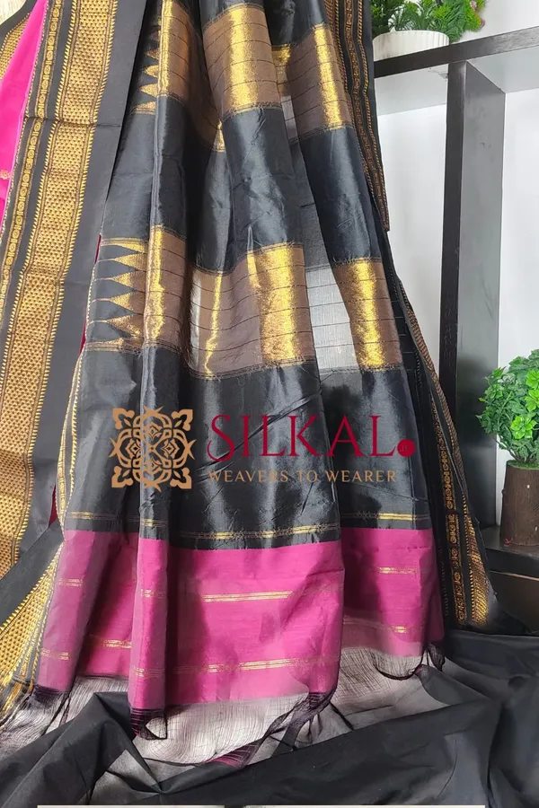 Ilkal_Butta_Cotton_Silk_Temple_Broder_Saree_SKL04158