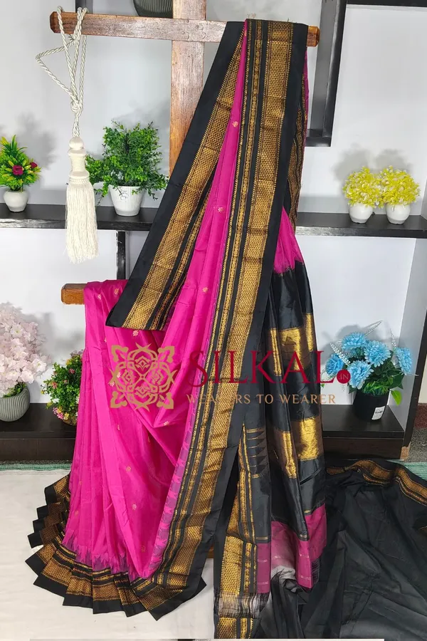 Ilkal_Butta_Cotton_Silk_Temple_Broder_Saree_SKL04158