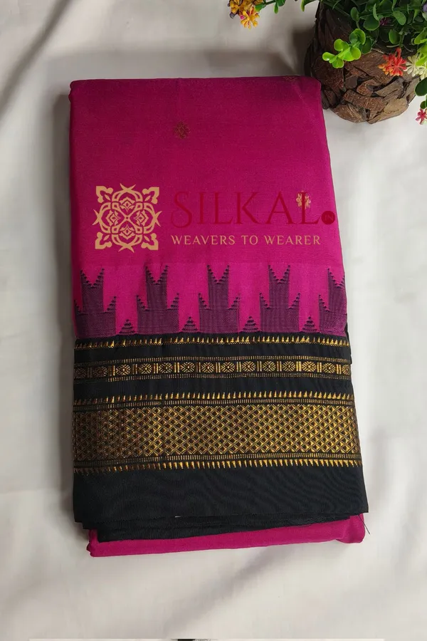 Ilkal_Butta_Cotton_Silk_Temple_Broder_Saree_SKL04158