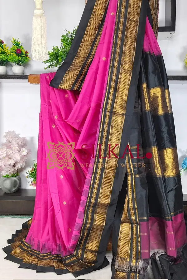 Ilkal_Butta_Cotton_Silk_Temple_Broder_Saree_SKL04158