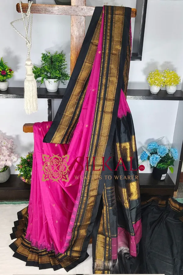 Ilkal_Butta_Cotton_Silk_Temple_Broder_Saree_SKL04158