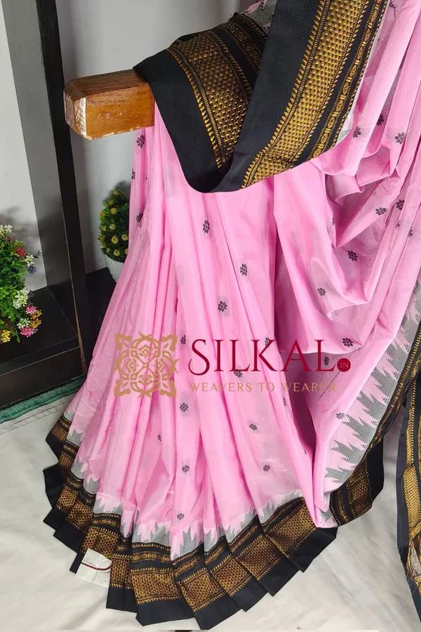 Ilkal_Butta_Cotton_Silk_Temple_Broder_Saree_SKL04159