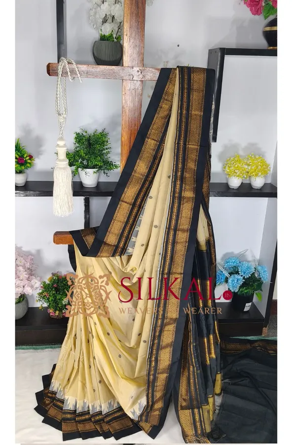 Ilkal_Butta_Cotton_Silk_Temple_Broder_Saree_SKL04160