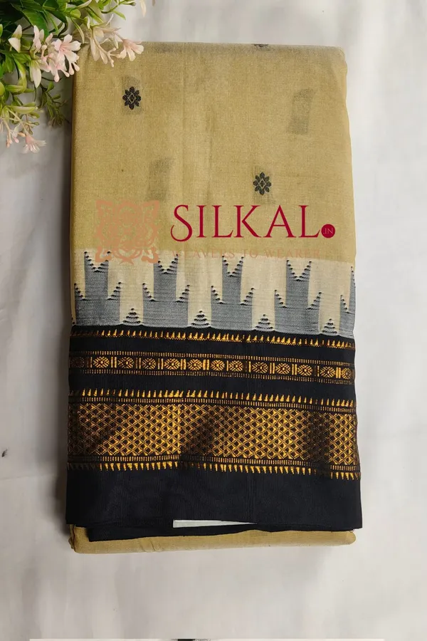 Ilkal_Butta_Cotton_Silk_Temple_Broder_Saree_SKL04160