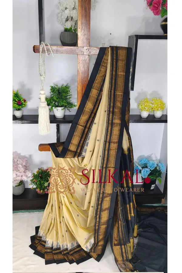 Ilkal_Butta_Cotton_Silk_Temple_Broder_Saree_SKL04160