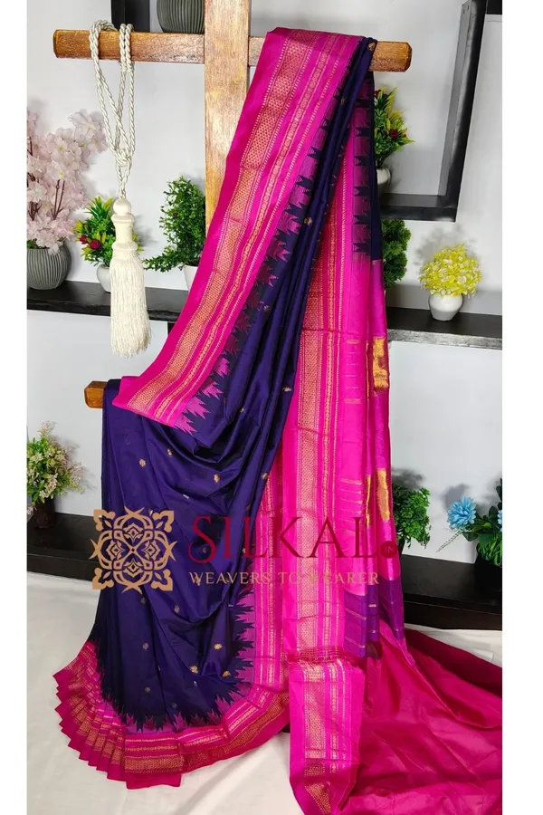 Ilkal_Butta_Cotton_Silk_Temple_Broder_Saree_SKL04162