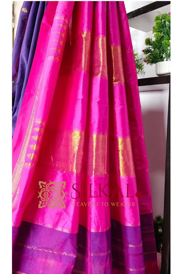 Ilkal_Butta_Cotton_Silk_Temple_Broder_Saree_SKL04162