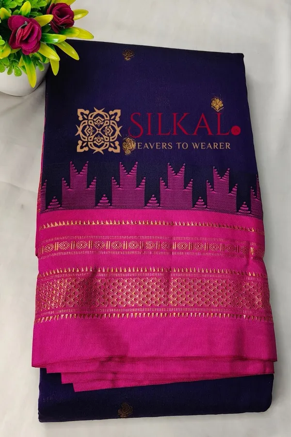 Ilkal_Butta_Cotton_Silk_Temple_Broder_Saree_SKL04162