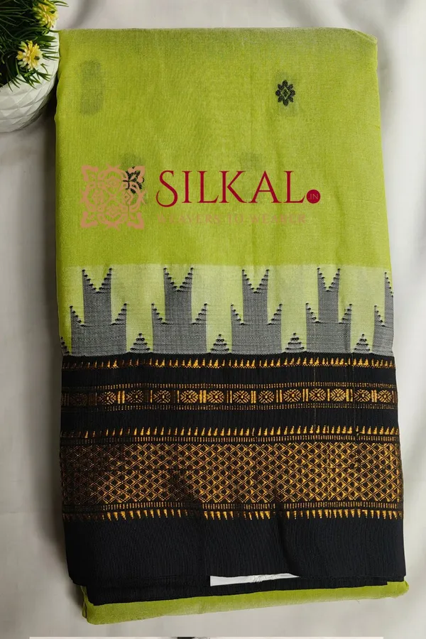 Ilkal_Butta_Cotton_Silk_Temple_Broder_Saree_SKL04163