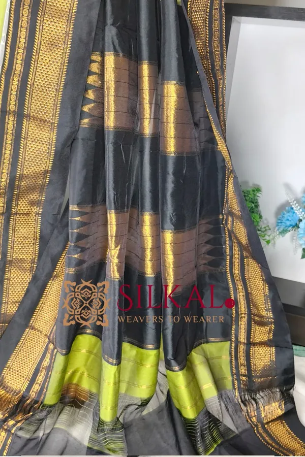 Ilkal_Butta_Cotton_Silk_Temple_Broder_Saree_SKL04163