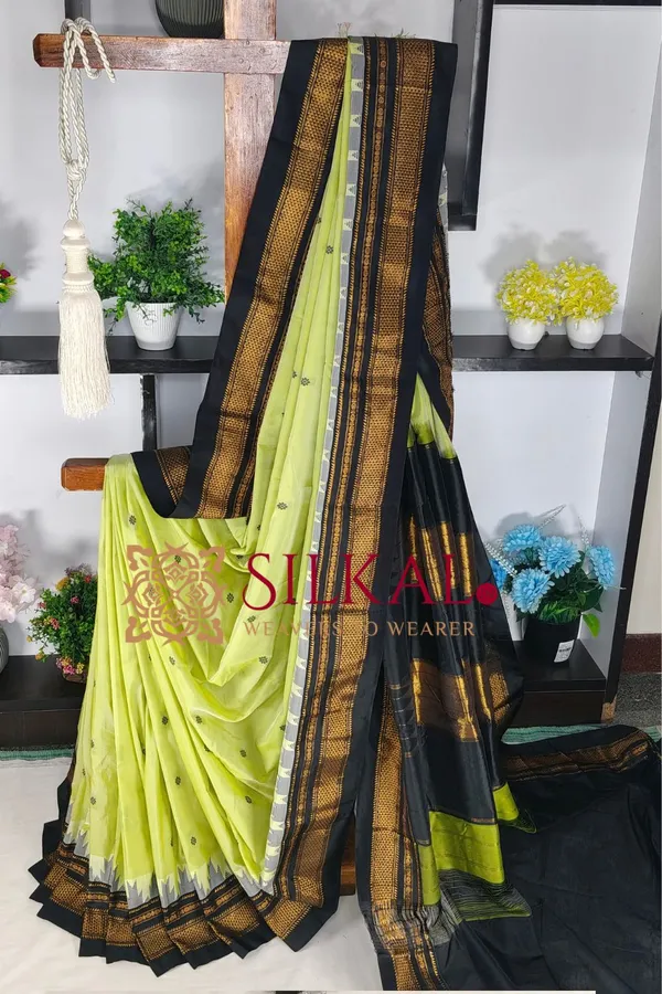 Ilkal_Butta_Cotton_Silk_Temple_Broder_Saree_SKL04163
