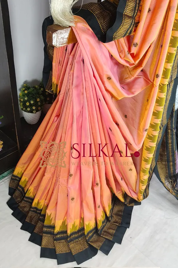 Ilkal_Butta_Cotton_Silk_Temple_Broder_Saree_SKL04164