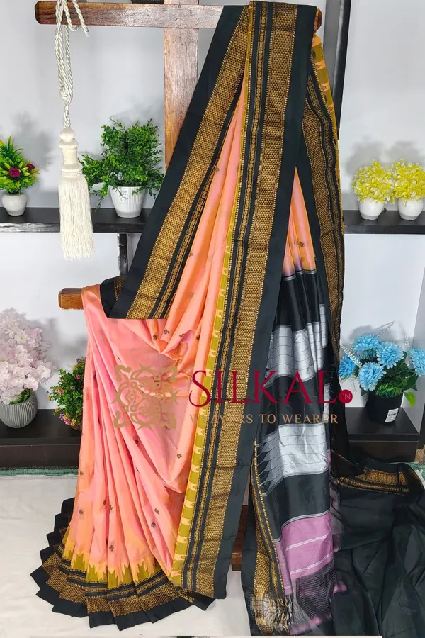 Ilkal_Butta_Cotton_Silk_Temple_Broder_Saree_SKL04164