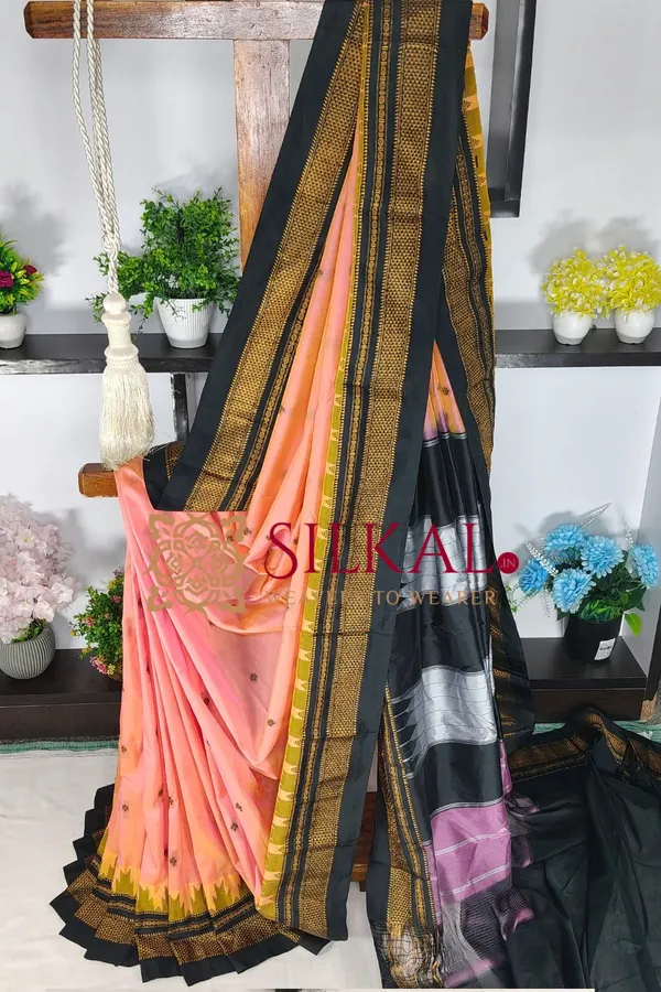 Ilkal_Butta_Cotton_Silk_Temple_Broder_Saree_SKL04164