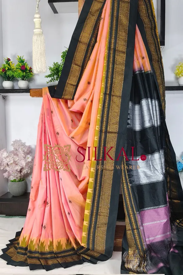 Ilkal_Butta_Cotton_Silk_Temple_Broder_Saree_SKL04164