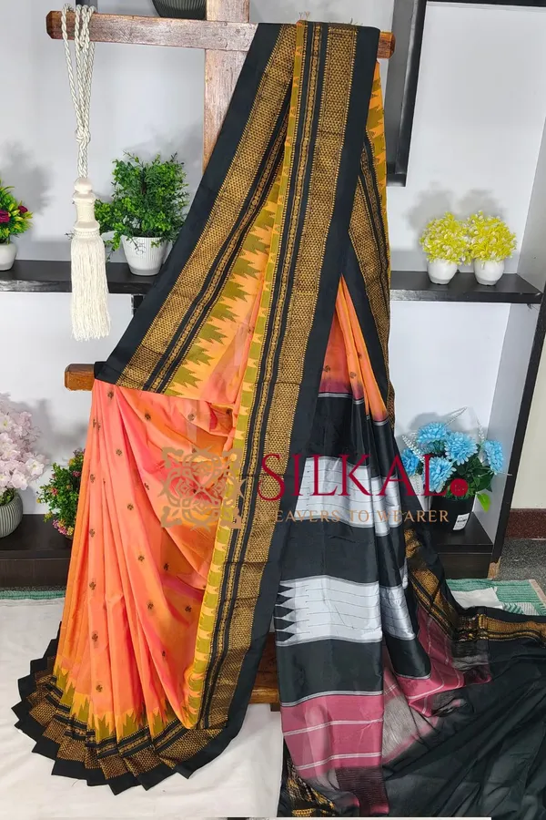 Ilkal_Butta_Cotton_Silk_Temple_Broder_Saree_SKL04165