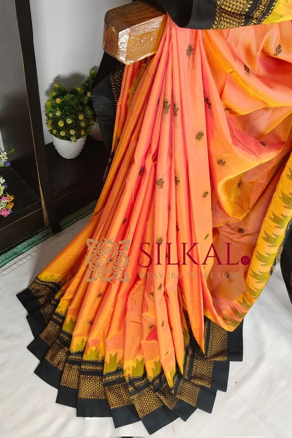 Ilkal_Butta_Cotton_Silk_Temple_Broder_Saree_SKL04165