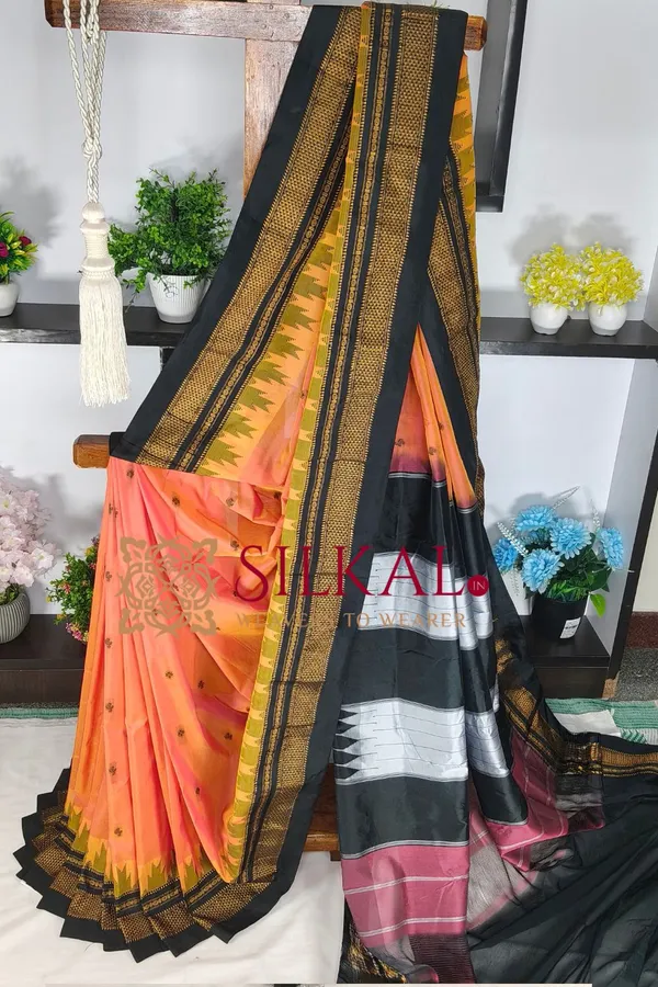 Ilkal_Butta_Cotton_Silk_Temple_Broder_Saree_SKL04165