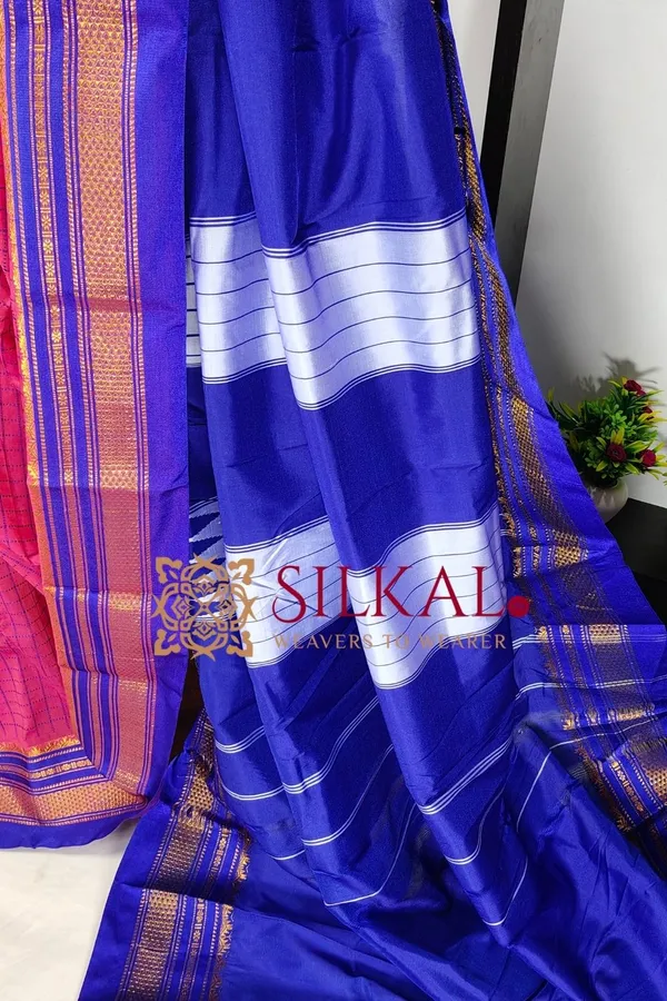 Ilkal_Chadaruga_Cotton_Silk_Saree_SKL03877