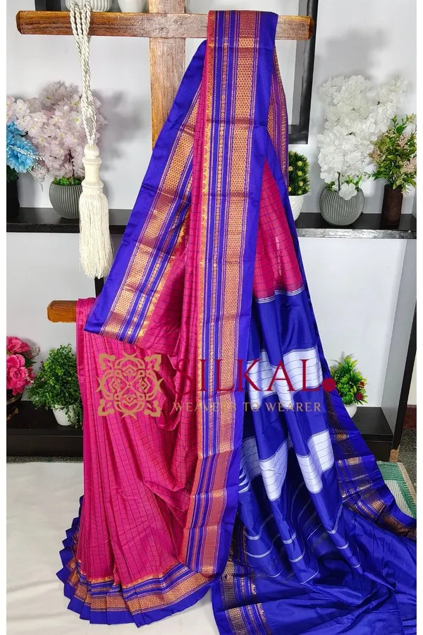 Ilkal_Chadaruga_Cotton_Silk_Saree_SKL03877