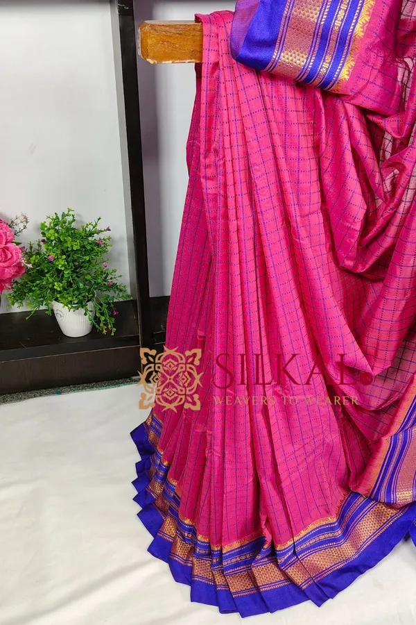 Ilkal_Chadaruga_Cotton_Silk_Saree_SKL03877