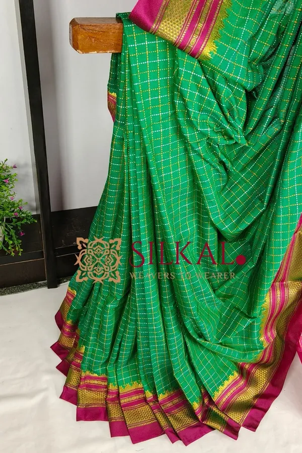 Ilkal_Chadaruga_Cotton_Silk_Saree_SKL03878