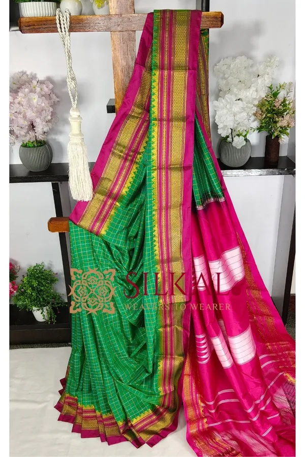 Ilkal_Chadaruga_Cotton_Silk_Saree_SKL03878
