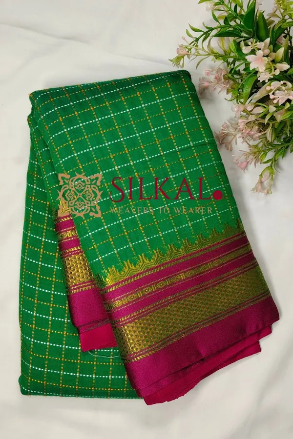 Ilkal_Chadaruga_Cotton_Silk_Saree_SKL03878