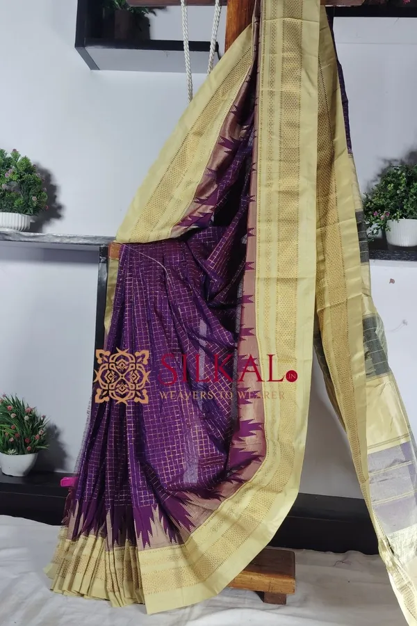 Ilkal_Chadarunga_Cotton_Silk_Saree_SKL2010