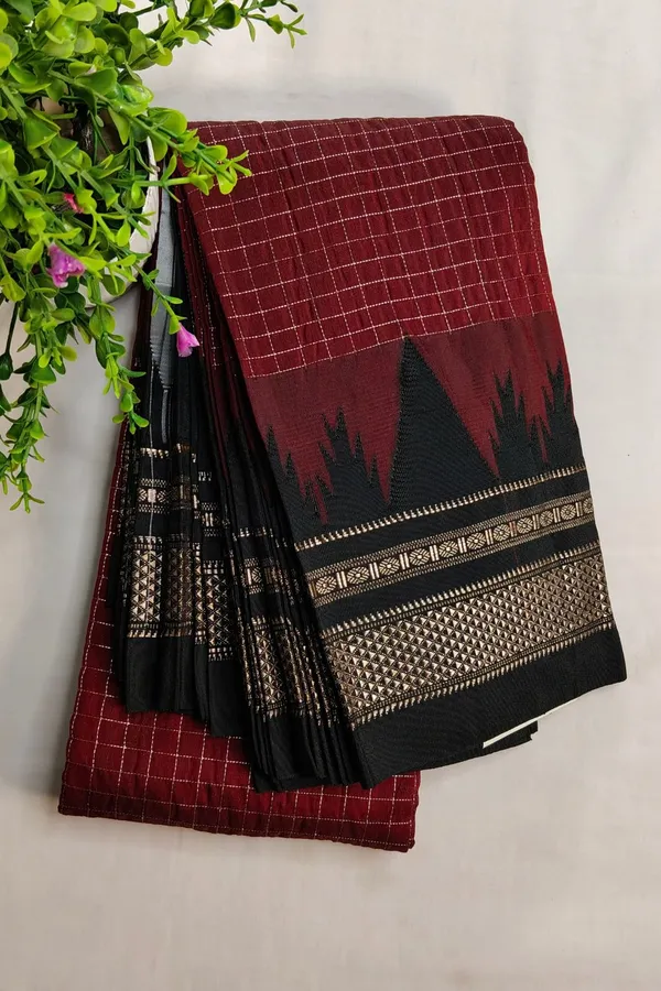 Ilkal_Chadarunga_Cotton_Silk_Saree_Code-_SKL03847