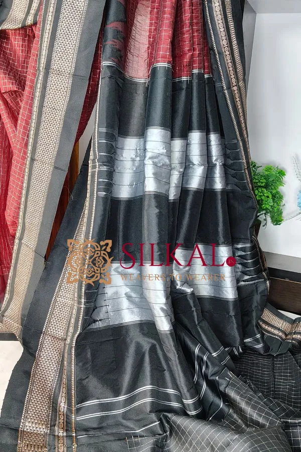 Ilkal_Chadarunga_Cotton_Silk_Saree_Code-_SKL03847