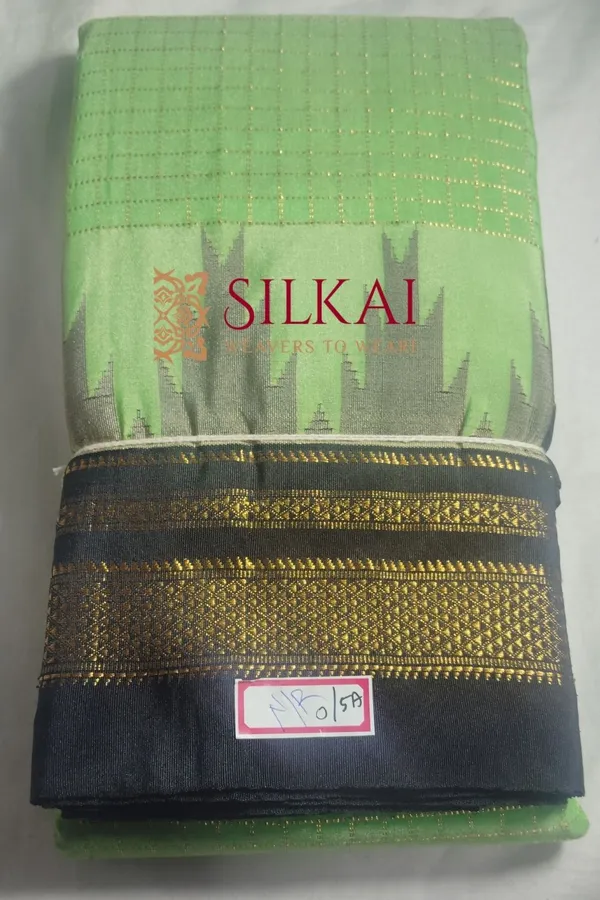 Ilkal_Chadarunga_Cotton_Silk_Temple_Saree_Code-_SKL1885