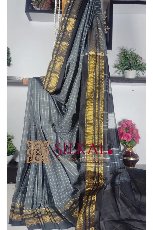 Ilkal_Chandrunga_Cotton_Silk_Saree_Code-_SKL1809