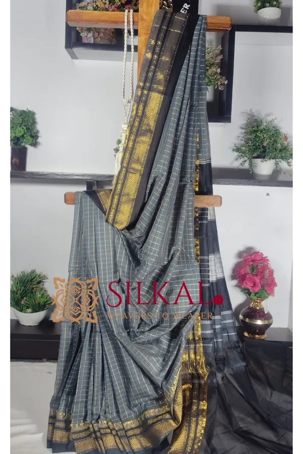 Ilkal_Chandrunga_Cotton_Silk_Saree_Code-_SKL1809